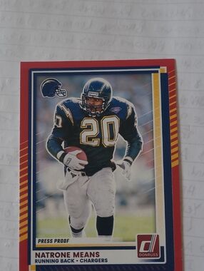 2025 Donruss Press Proif Red Natrone Means